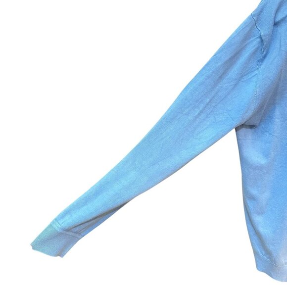 Scotch & Soda Sweater Essential Classic Crewneck Pullover Sky Blue Preppy M - Picture 3 of 6